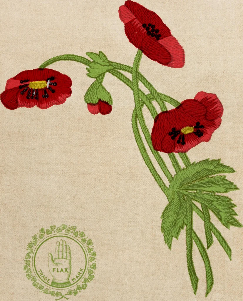 An illustration from A treatise on lace-making, embroidery, and needle-work with Irish flax threads, 1892, leaf 112