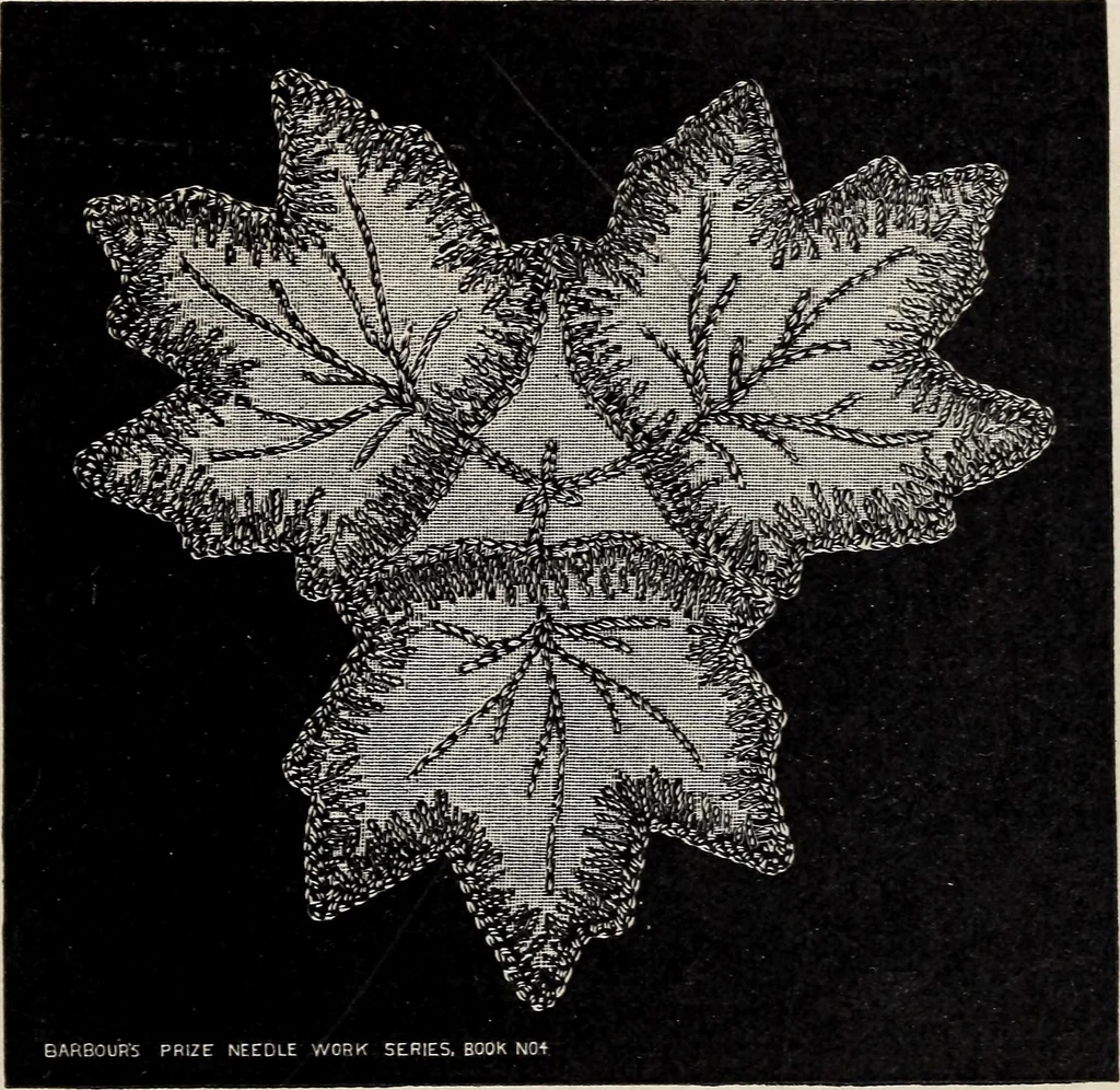 An illustration from A treatise on lace-making, embroidery, and needle-work with Irish flax threads, 1892, leaf 114