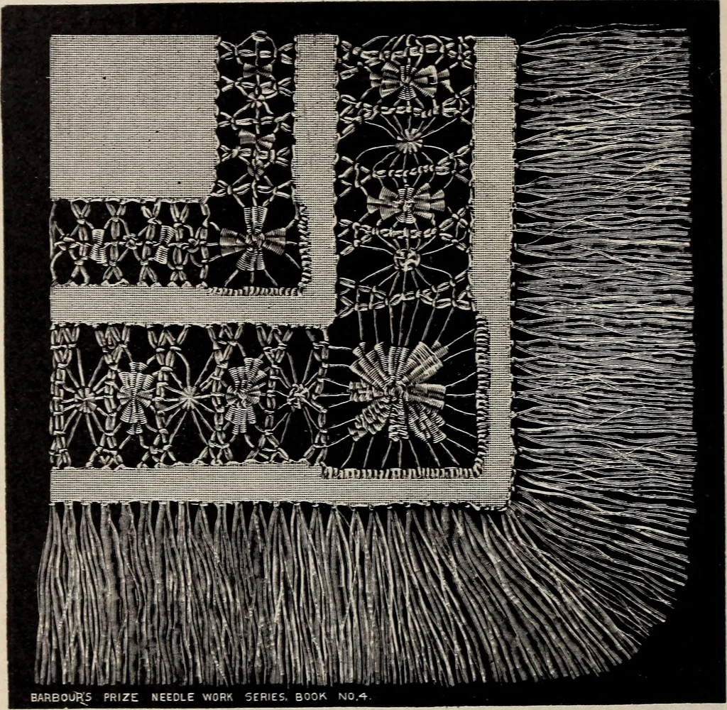 An illustration from A treatise on lace-making, embroidery, and needle-work with Irish flax threads, 1892, leaf 135