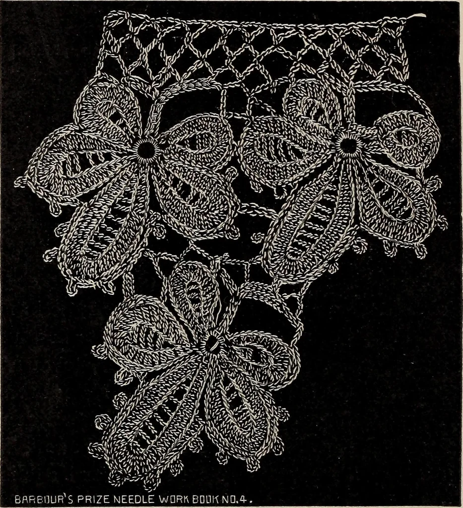 An illustration from A treatise on lace-making, embroidery, and needle-work with Irish flax threads, 1892, leaf 15