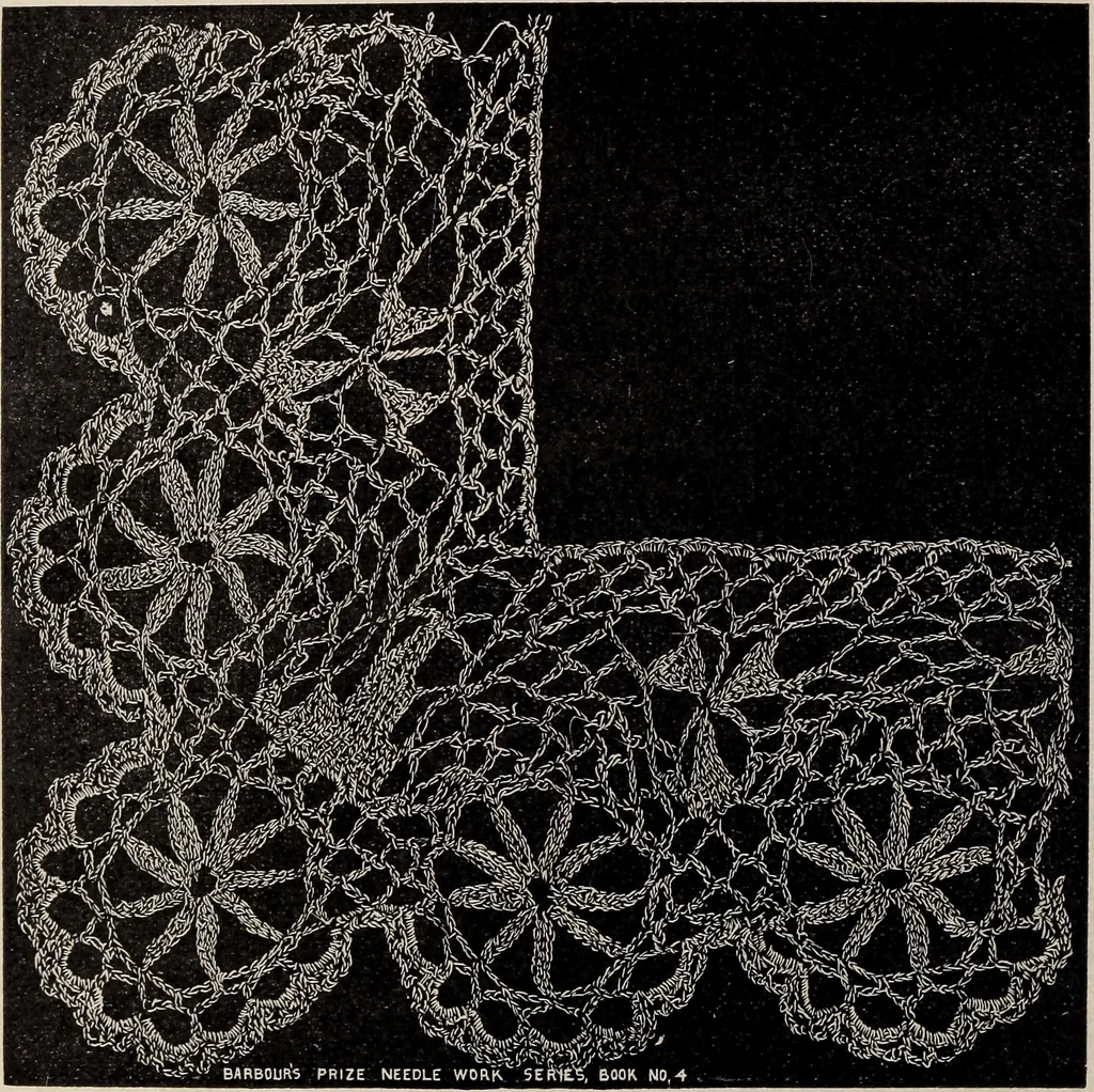 An illustration from A treatise on lace-making, embroidery, and needle-work with Irish flax threads, 1892, leaf 21