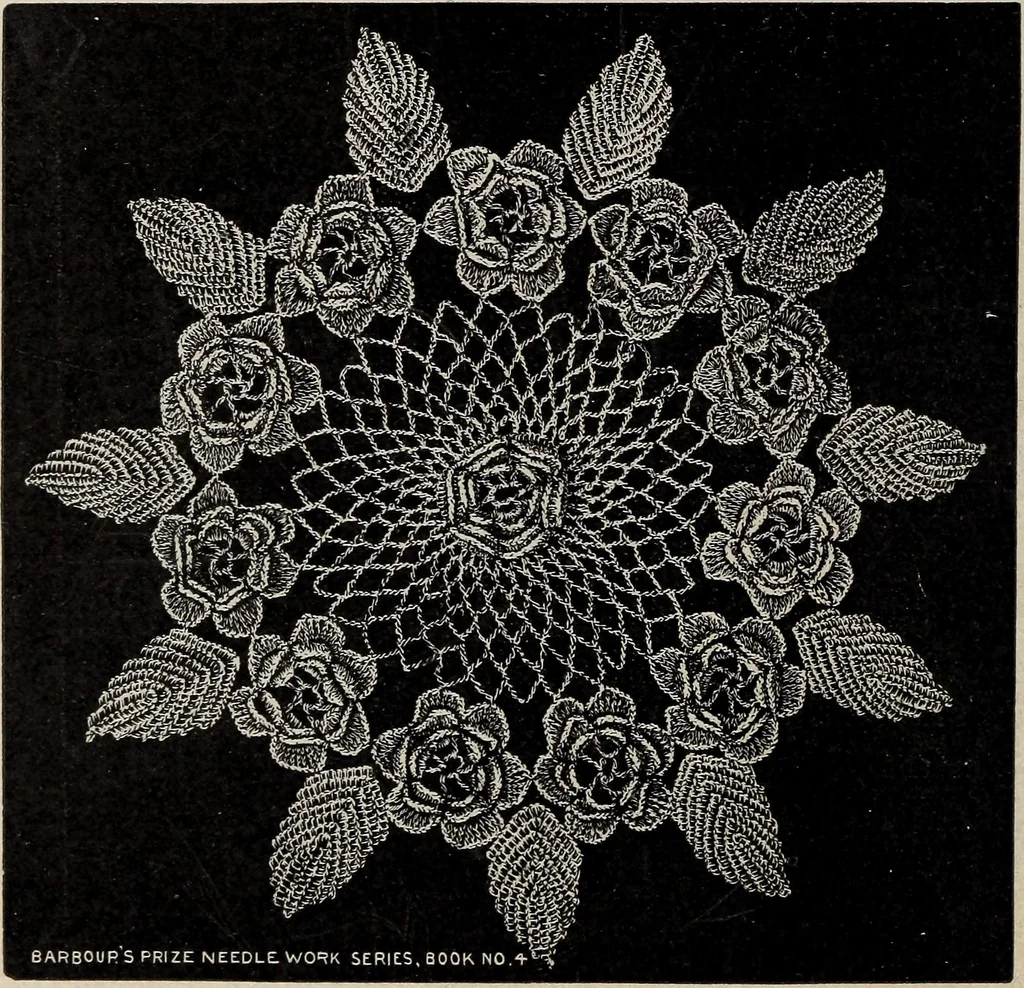 An illustration from A treatise on lace-making, embroidery, and needle-work with Irish flax threads, 1892, leaf 37