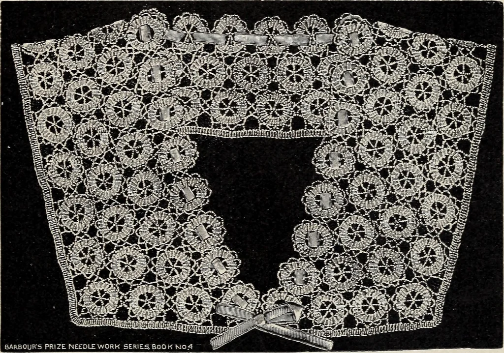 An illustration from A treatise on lace-making, embroidery, and needle-work with Irish flax threads, 1892, leaf 48