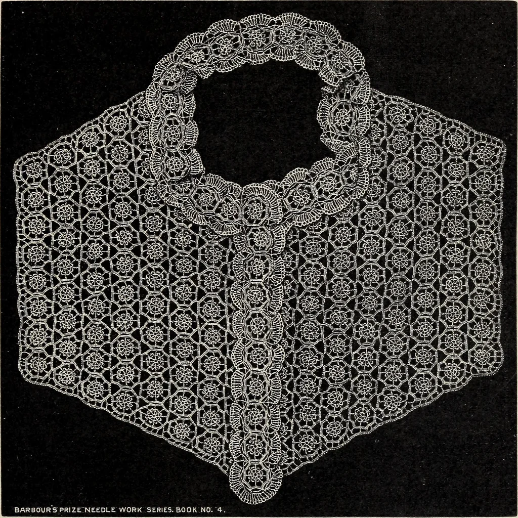 An illustration from A treatise on lace-making, embroidery, and needle-work with Irish flax threads, 1892, leaf 50