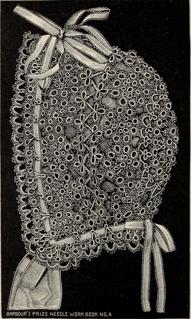 An illustration from A treatise on lace-making, embroidery, and needle-work with Irish flax threads, 1892, leaf 63