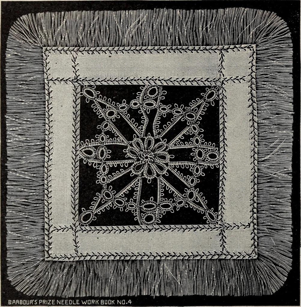 An illustration from A treatise on lace-making, embroidery, and needle-work with Irish flax threads, 1892, leaf 67