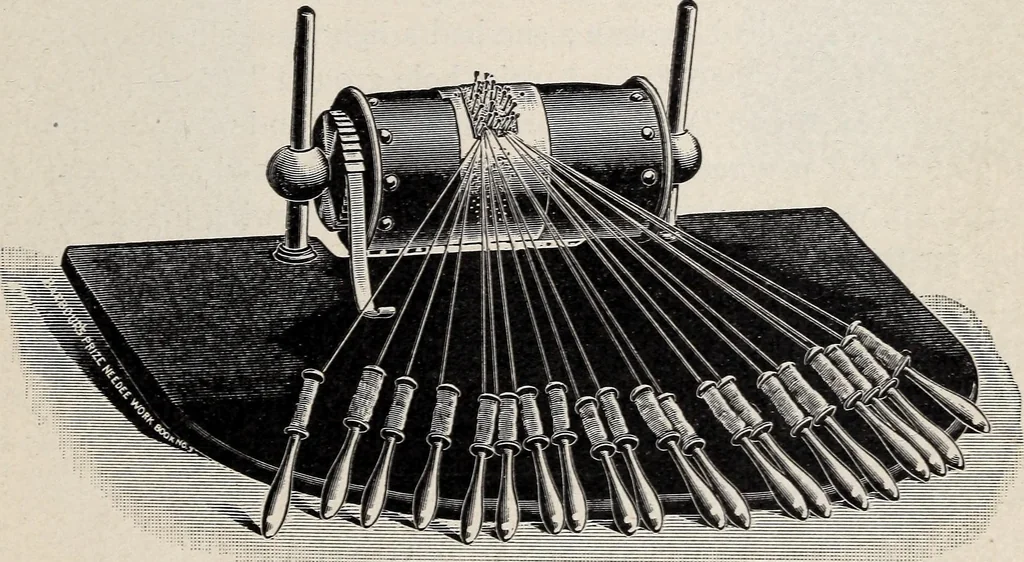 An illustration from A treatise on lace-making, embroidery, and needle-work with Irish flax threads, 1892, leaf 78