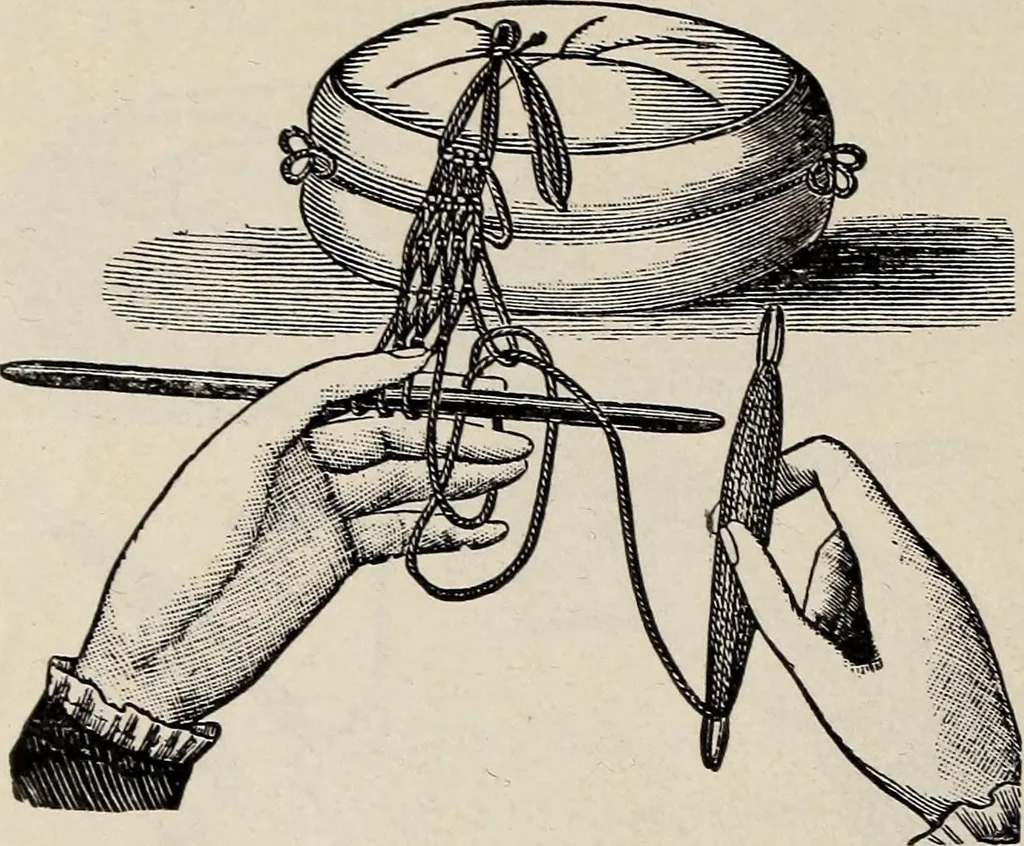 An illustration from A treatise on lace-making, embroidery, and needle-work with Irish flax threads, 1892, leaf 101