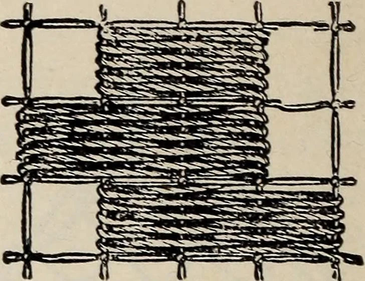 An illustration from A treatise on lace-making, embroidery, and needle-work with Irish flax threads, 1892, leaf 103