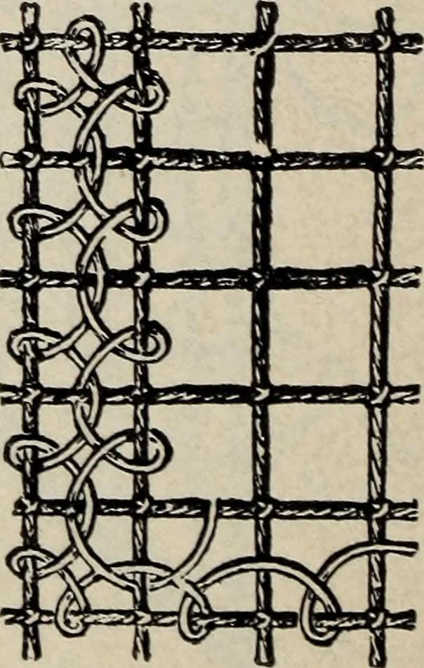 An illustration from A treatise on lace-making, embroidery, and needle-work with Irish flax threads, 1892, leaf 103