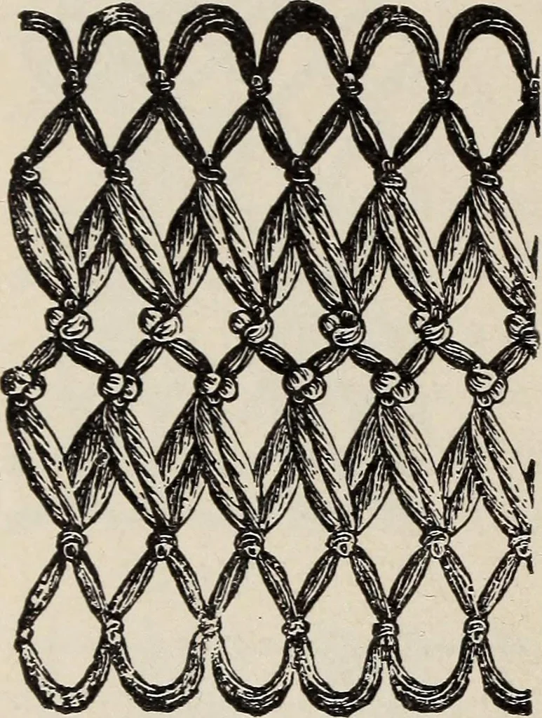 An illustration from A treatise on lace-making, embroidery, and needle-work with Irish flax threads, 1892, leaf 105