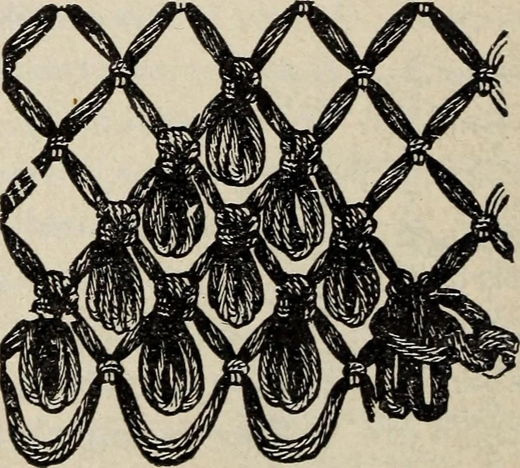 An illustration from A treatise on lace-making, embroidery, and needle-work with Irish flax threads, 1892, leaf 105