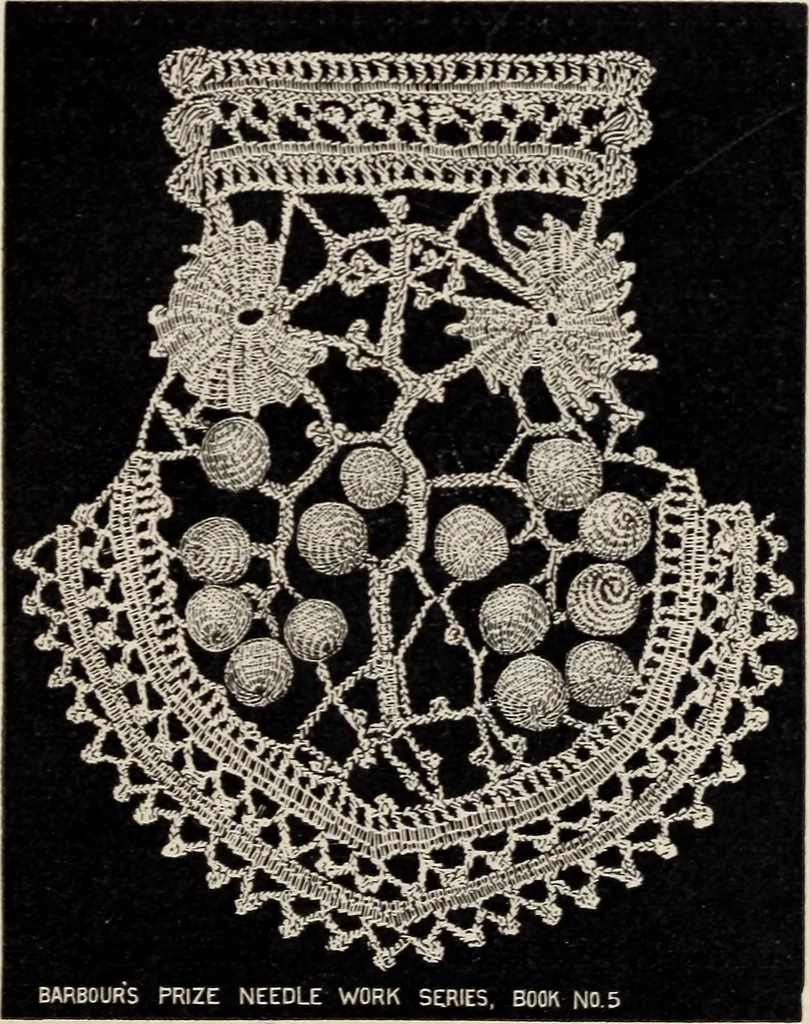 An illustration from A treatise on lace-making, embroidery, and needle-work with Irish flax threads, 1892, leaf 12