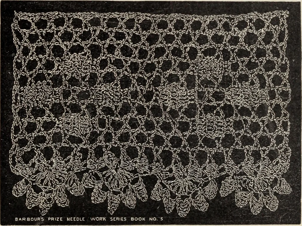 An illustration from A treatise on lace-making, embroidery, and needle-work with Irish flax threads, 1892, leaf 20