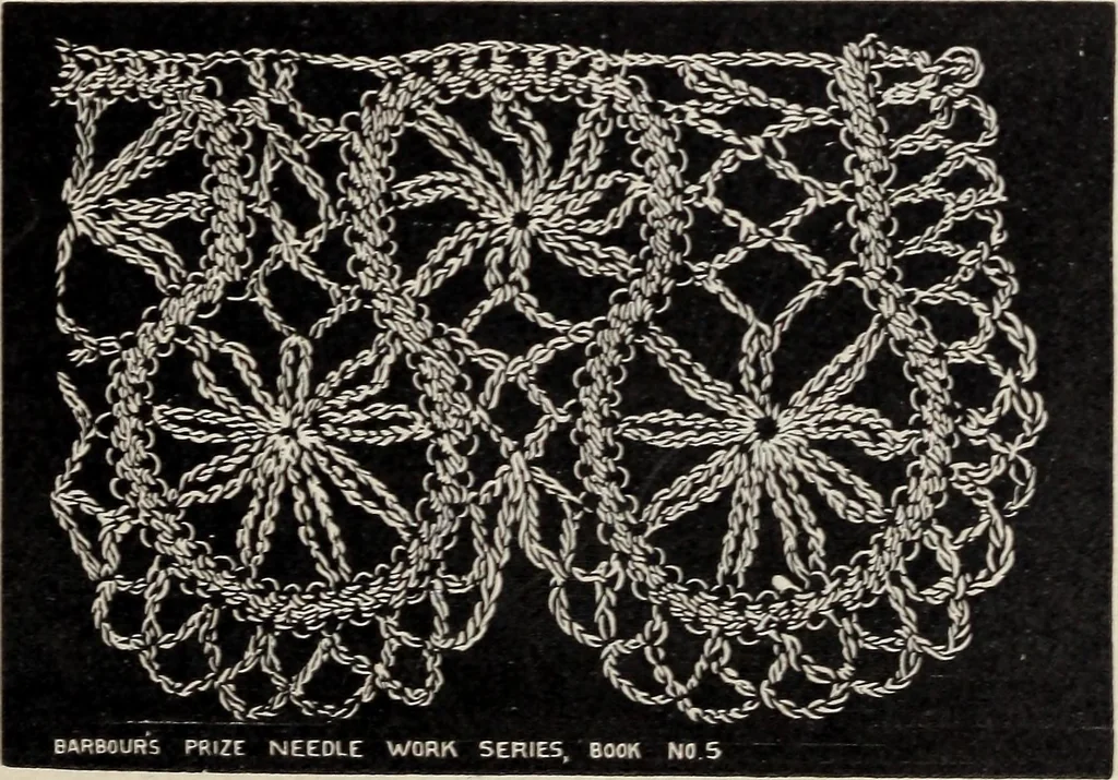 An illustration from A treatise on lace-making, embroidery, and needle-work with Irish flax threads, 1892, leaf 24