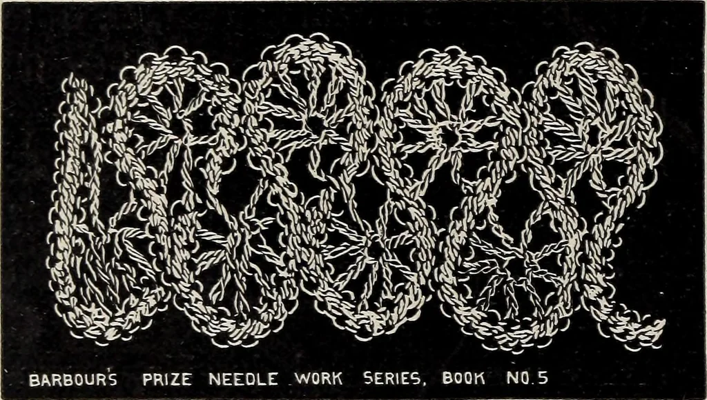 An illustration from A treatise on lace-making, embroidery, and needle-work with Irish flax threads, 1892, leaf 25