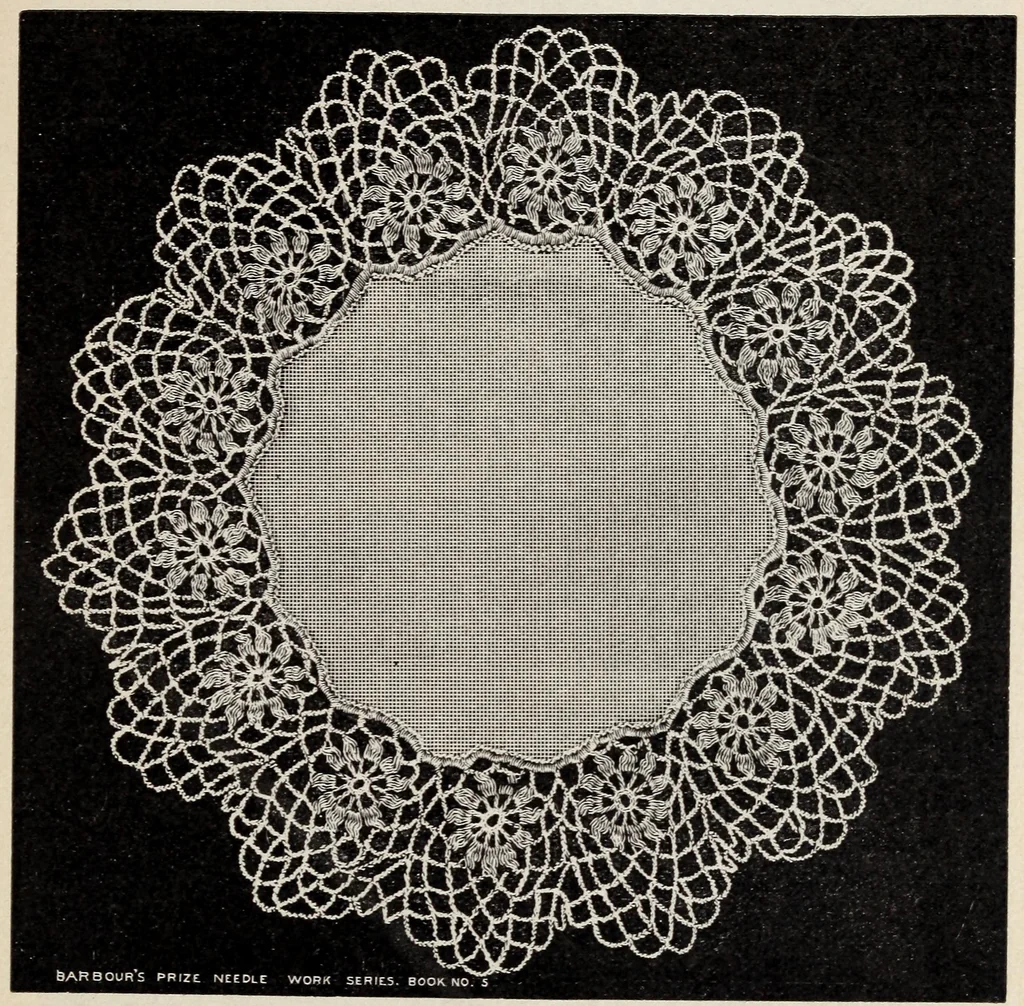 An illustration from A treatise on lace-making, embroidery, and needle-work with Irish flax threads, 1892, leaf 40