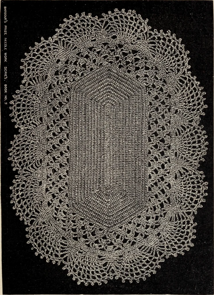 An illustration from A treatise on lace-making, embroidery, and needle-work with Irish flax threads, 1892, leaf 42