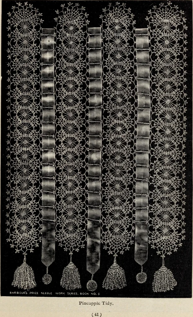 An illustration from A treatise on lace-making, embroidery, and needle-work with Irish flax threads, 1892, leaf 46