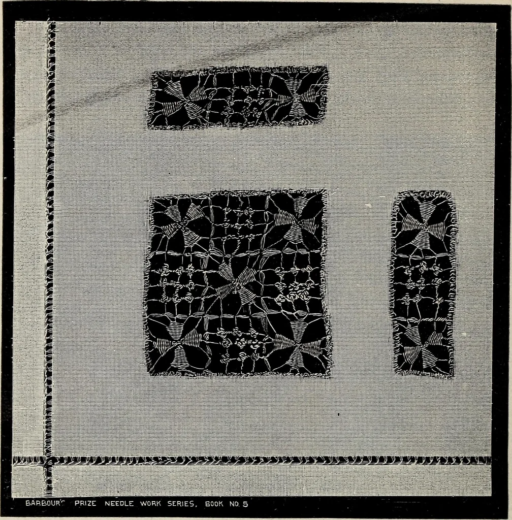 An illustration from A treatise on lace-making, embroidery, and needle-work with Irish flax threads, 1892, leaf 69