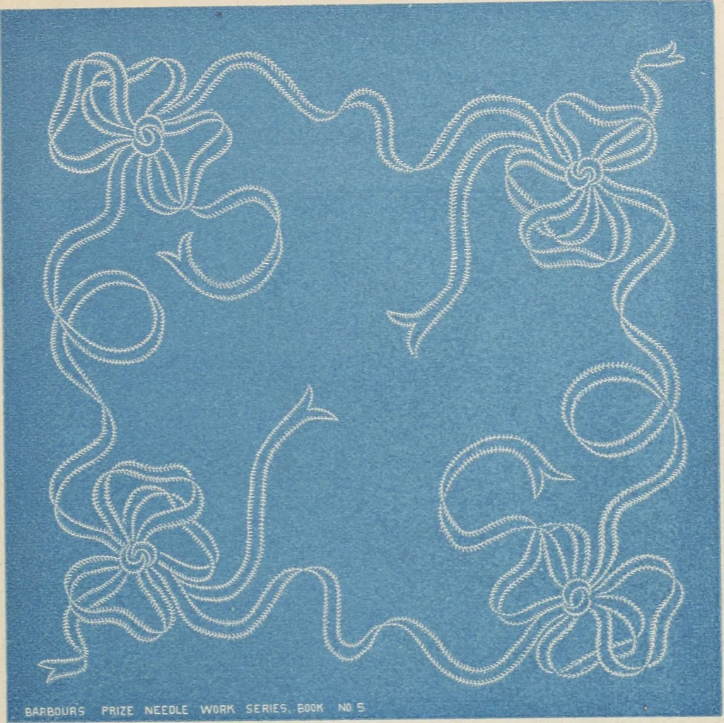 An illustration from A treatise on lace-making, embroidery, and needle-work with Irish flax threads, 1892, leaf 76