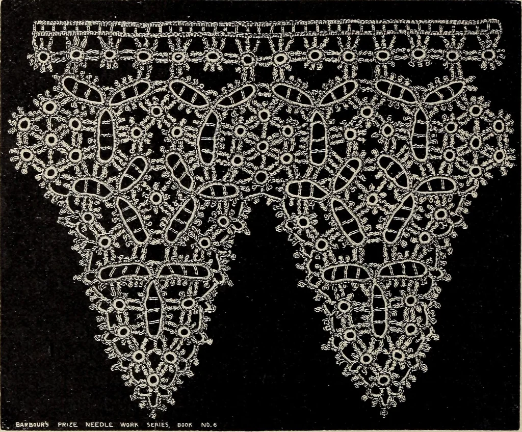 An illustration from A treatise on lace-making, embroidery, and needle-work with Irish flax threads, 1892, leaf 11