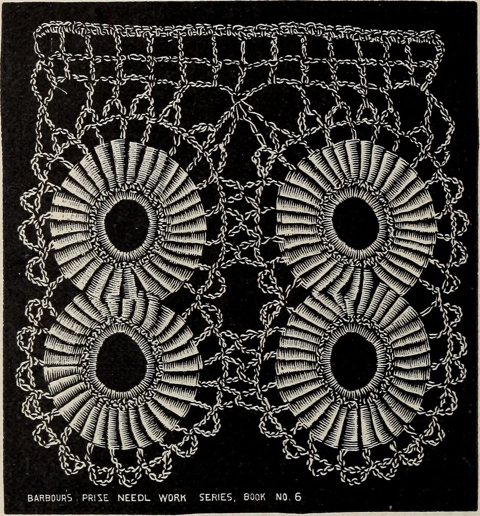 An illustration from A treatise on lace-making, embroidery, and needle-work with Irish flax threads, 1892, leaf 13