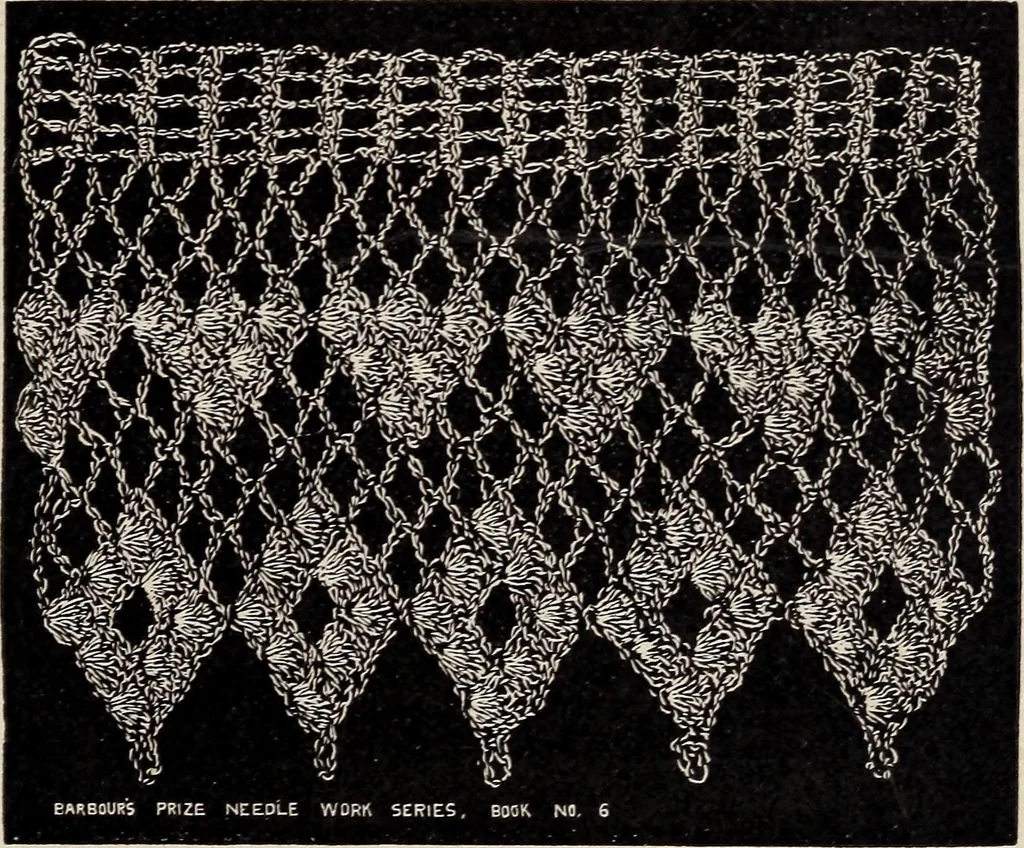 An illustration from A treatise on lace-making, embroidery, and needle-work with Irish flax threads, 1892, leaf 16