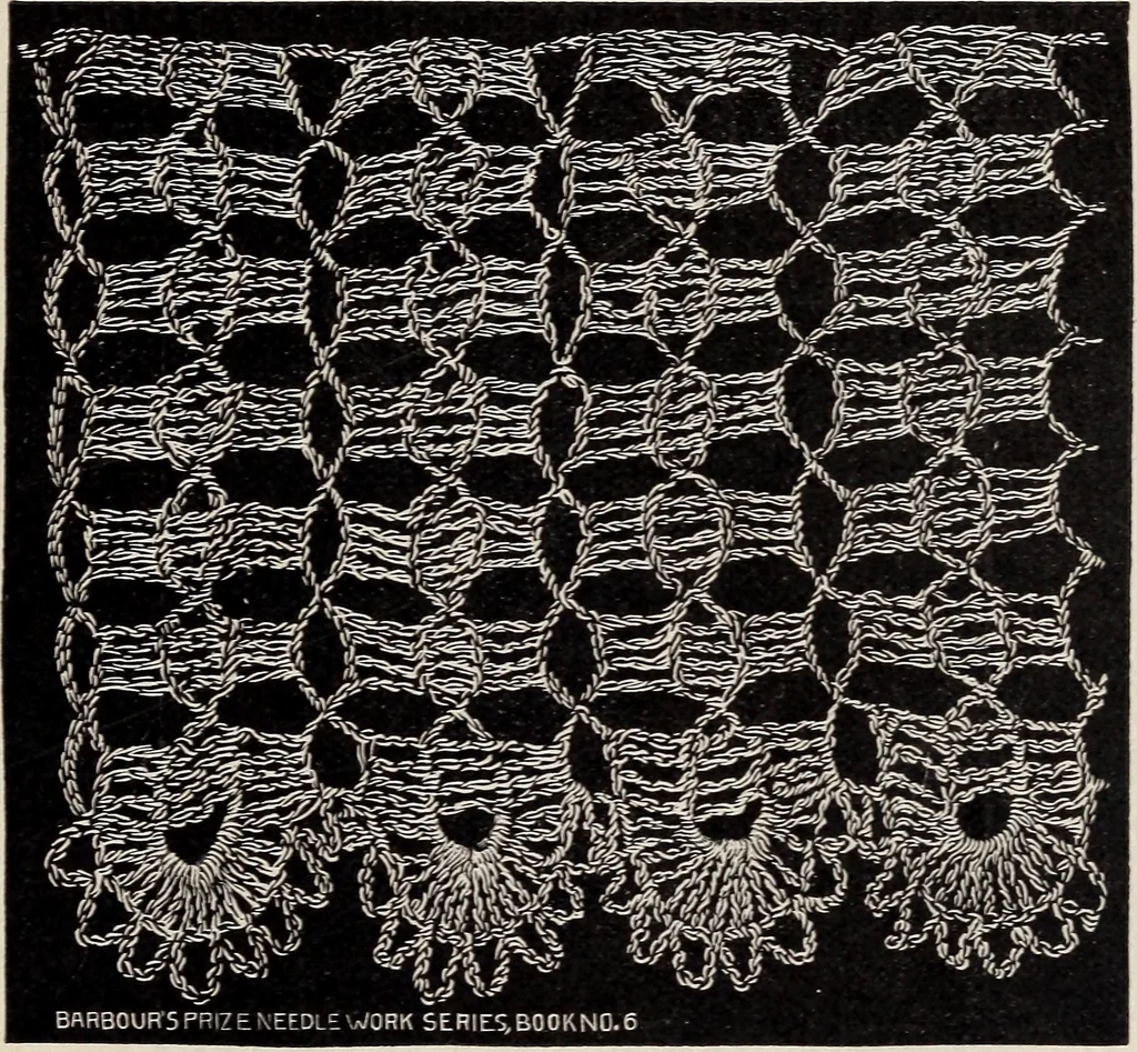 An illustration from A treatise on lace-making, embroidery, and needle-work with Irish flax threads, 1892, leaf 18