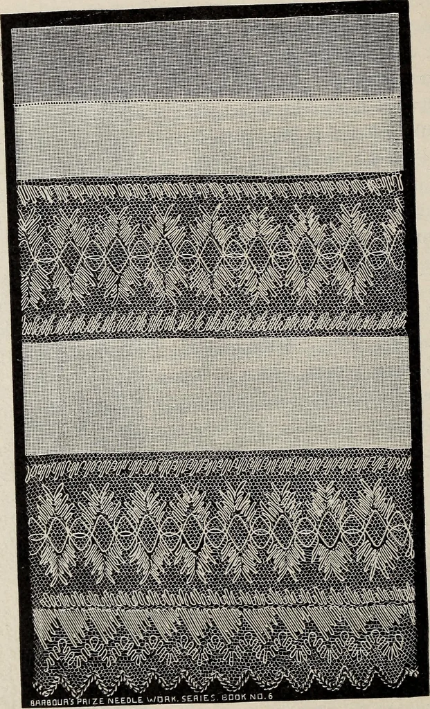 An illustration from A treatise on lace-making, embroidery, and needle-work with Irish flax threads, 1892, leaf 61