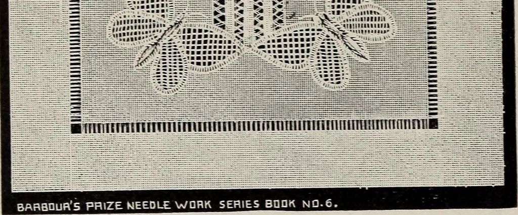 An illustration from A treatise on lace-making, embroidery, and needle-work with Irish flax threads, 1892, leaf 63