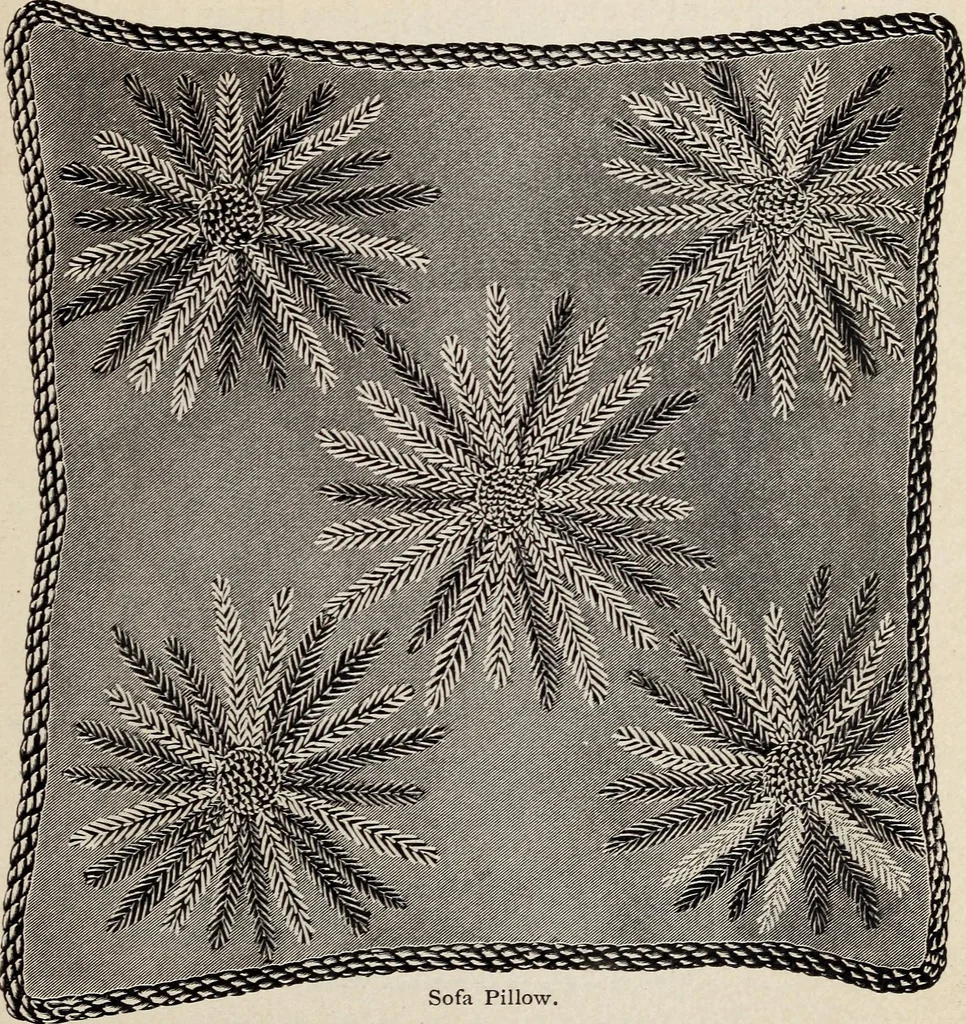 An illustration from A treatise on lace-making, embroidery, and needle-work with Irish flax threads, 1892, leaf 72