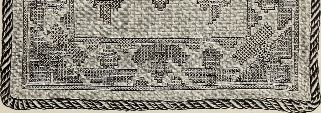An illustration from A treatise on lace-making, embroidery, and needle-work with Irish flax threads, 1892, leaf 74