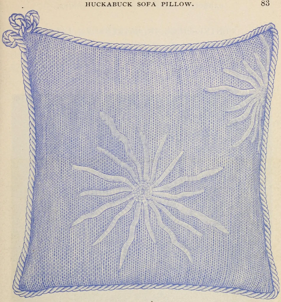 An illustration from A treatise on lace-making, embroidery, and needle-work with Irish flax threads, 1892, leaf 90