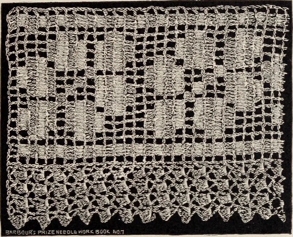 An illustration from A treatise on lace-making, embroidery, and needle-work with Irish flax threads, 1892, leaf 14