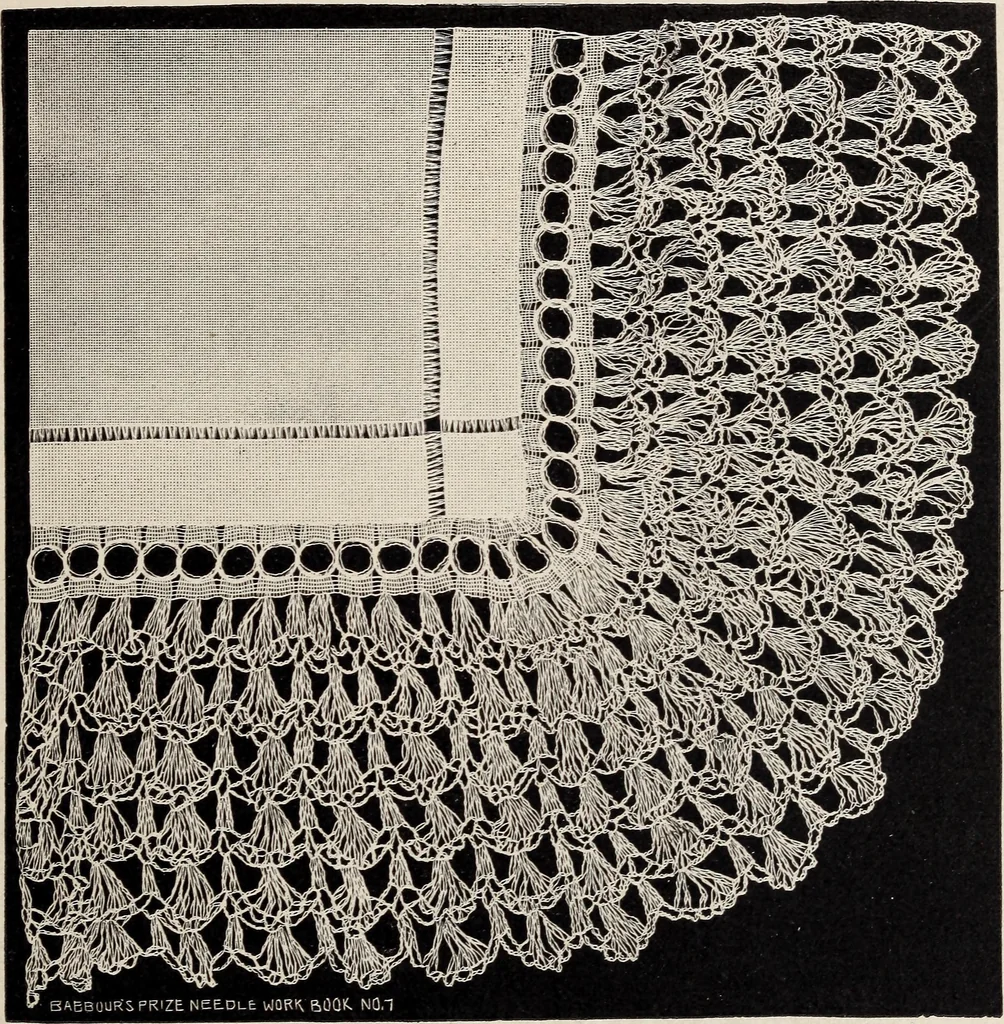 An illustration from A treatise on lace-making, embroidery, and needle-work with Irish flax threads, 1892, leaf 18