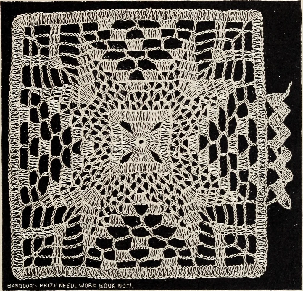 An illustration from A treatise on lace-making, embroidery, and needle-work with Irish flax threads, 1892, leaf 22
