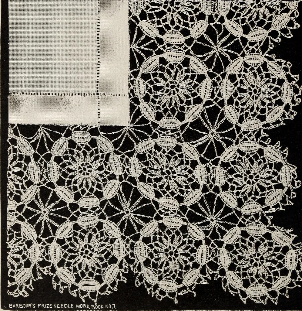 An illustration from A treatise on lace-making, embroidery, and needle-work with Irish flax threads, 1892, leaf 41