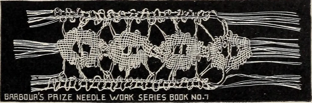 An illustration from A treatise on lace-making, embroidery, and needle-work with Irish flax threads, 1892, leaf 56