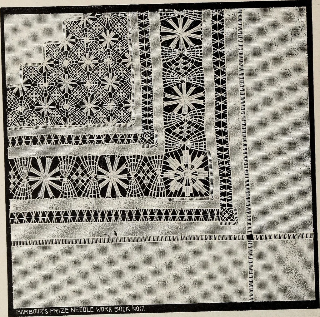 An illustration from A treatise on lace-making, embroidery, and needle-work with Irish flax threads, 1892, leaf 67