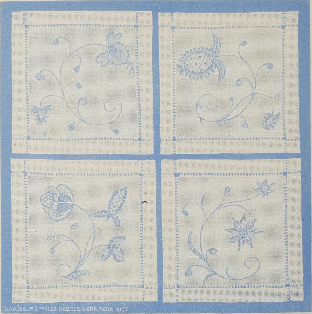 An illustration from A treatise on lace-making, embroidery, and needle-work with Irish flax threads, 1892, leaf 75