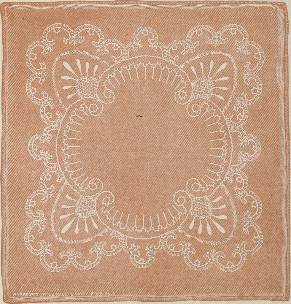 An illustration from A treatise on lace-making, embroidery, and needle-work with Irish flax threads, 1892, leaf 81