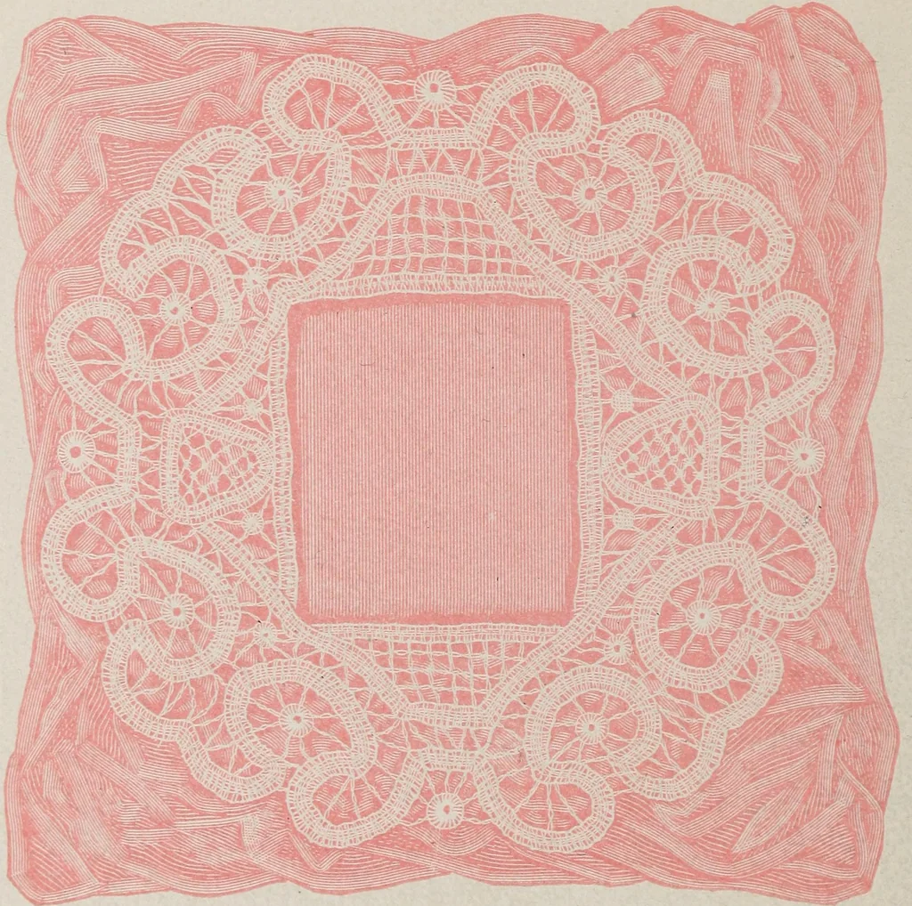 An illustration from A treatise on lace-making, embroidery, and needle-work with Irish flax threads, 1892, leaf 85