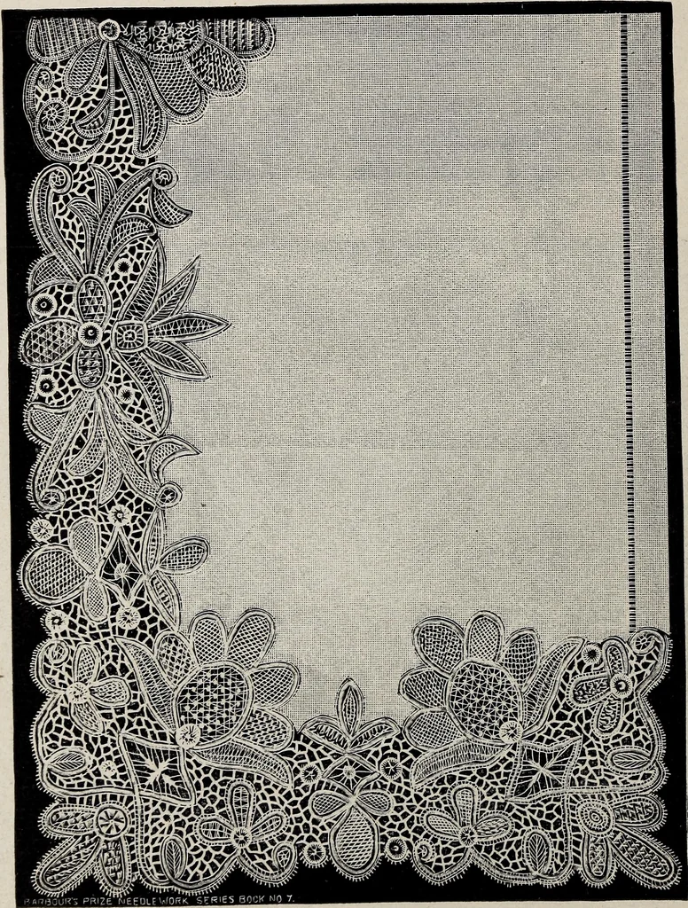 An illustration from A treatise on lace-making, embroidery, and needle-work with Irish flax threads, 1892, leaf 93