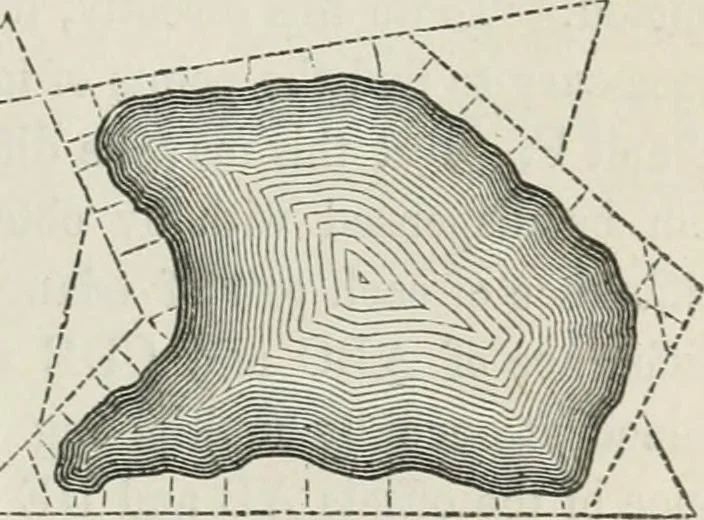 An illustration from A treatise on land-surveying; comprising the theory developed from five elementary principles; and the practice with the chain alone, the compass, the transit, the theodolite, the plane table, &c. Illustrated by four hundred engravings, and a magnetic chart, 1875, leaf 100