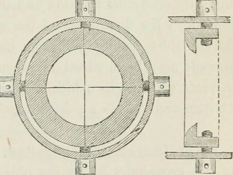 An illustration from A treatise on land-surveying; comprising the theory developed from five elementary principles; and the practice with the chain alone, the compass, the transit, the theodolite, the plane table, &c. Illustrated by four hundred engravings, and a magnetic chart, 1875, leaf 226