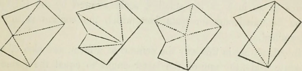 An illustration from A treatise on land-surveying; comprising the theory developed from five elementary principles; and the practice with the chain alone, the compass, the transit, the theodolite, the plane table, &c. Illustrated by four hundred engravings, and a magnetic chart, 1875, leaf 52