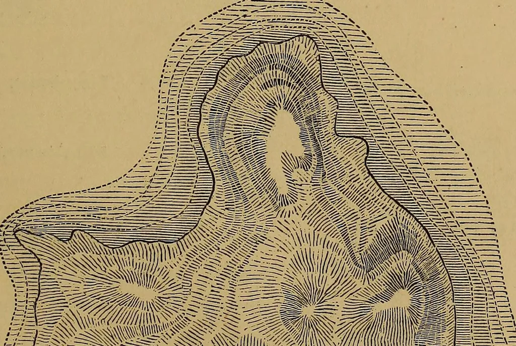 An illustration from A treatise on levelling, topography, and higher surveying, 1876, leaf 166