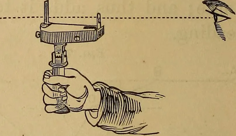 An illustration from A treatise on levelling, topography, and higher surveying, 1876, leaf 81