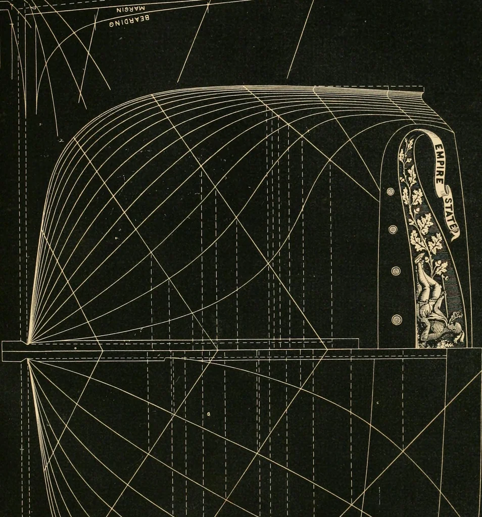 An illustration from Treatise on marine and naval architecture, or, Theory and practice blended in ship building. Illustrated with more than 50 engravings, 1852, leaf 232